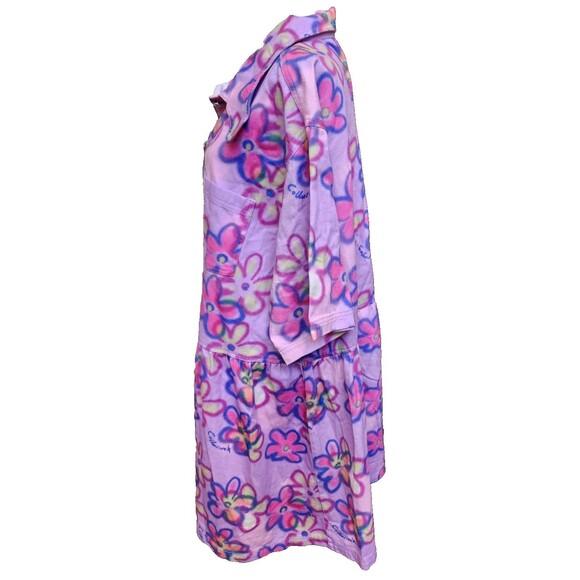 Collusion Floral Twill Button Down Smock Dress Plus Size 18 Flower Child Boho - Picture 6 of 9